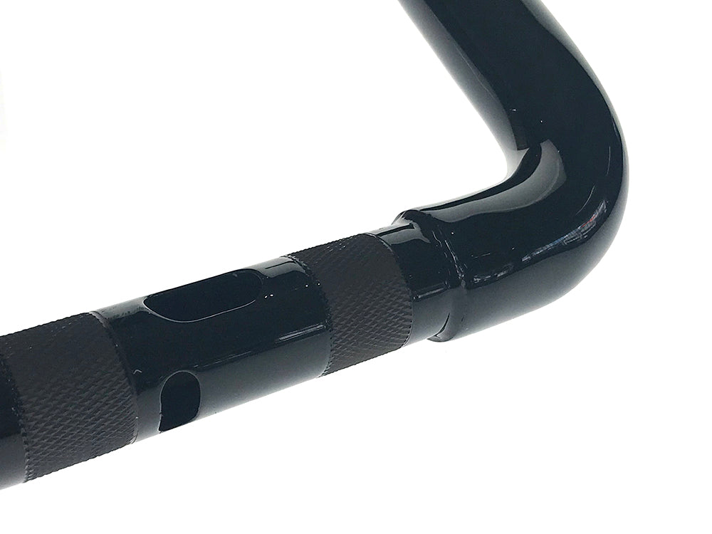 14in. x 1-1/2in. Legacy Rivera Handlebar - Gloss Black. Fits Road Glide 2015-2023