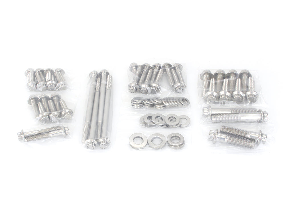 ARP 12 Point Primary & Transmission Fastener Show Bike Kit. Fits Touring 2017up.