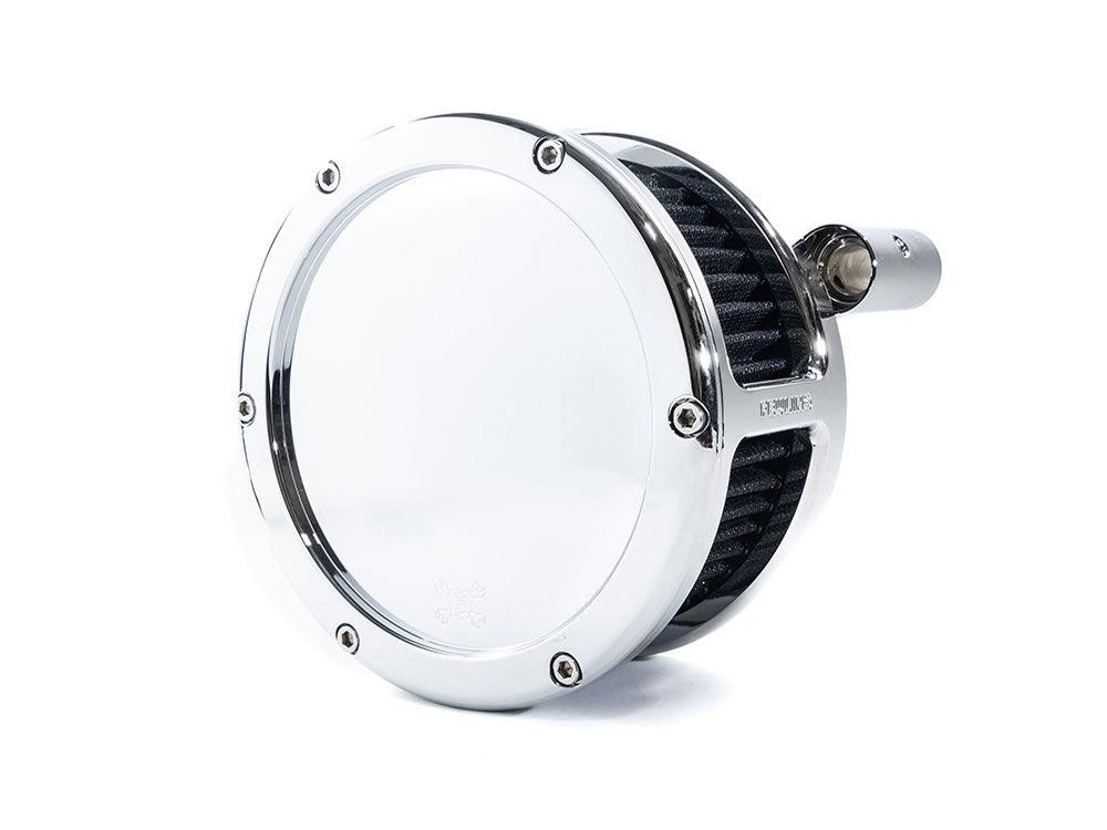 Feuling- BA Air Cleaner Kit – Chrome with Solid Cover. Fits Softail 2000-2015, Dyna 1999-2017, Touring 1999-2007 with CV Carb or Cable Operated Delphi EFI
