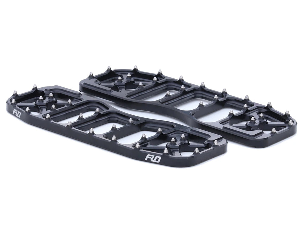 V5 Rider Floorboards – Black. Fits Touring 1980up, FL Softail 1986-2017 & Dyna Switchback 2012-2016 – Flo Motorsports