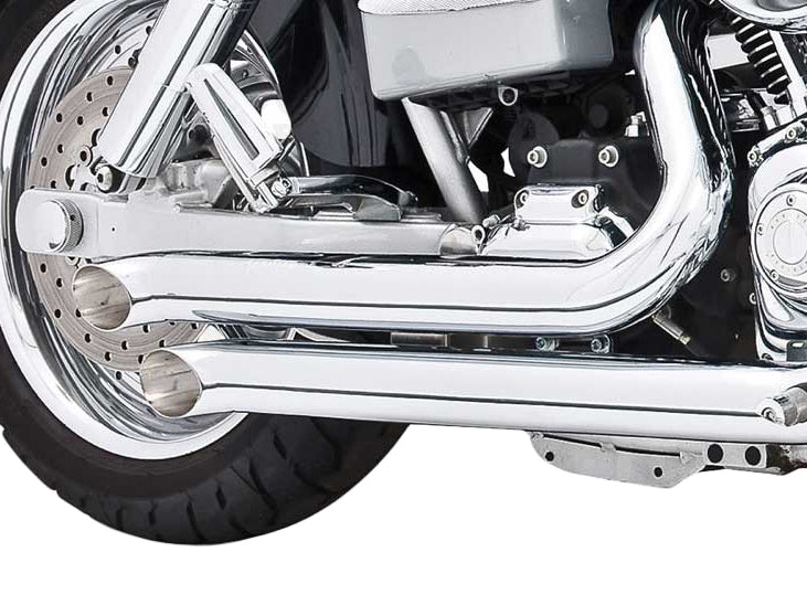 Declaration Turnouts Exhaust - Chrome. Fits Dyna 1991-2005.