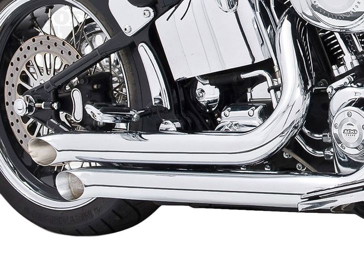 Declaration Turnouts Exhaust - Chrome. Fits Softail 1986-2017.