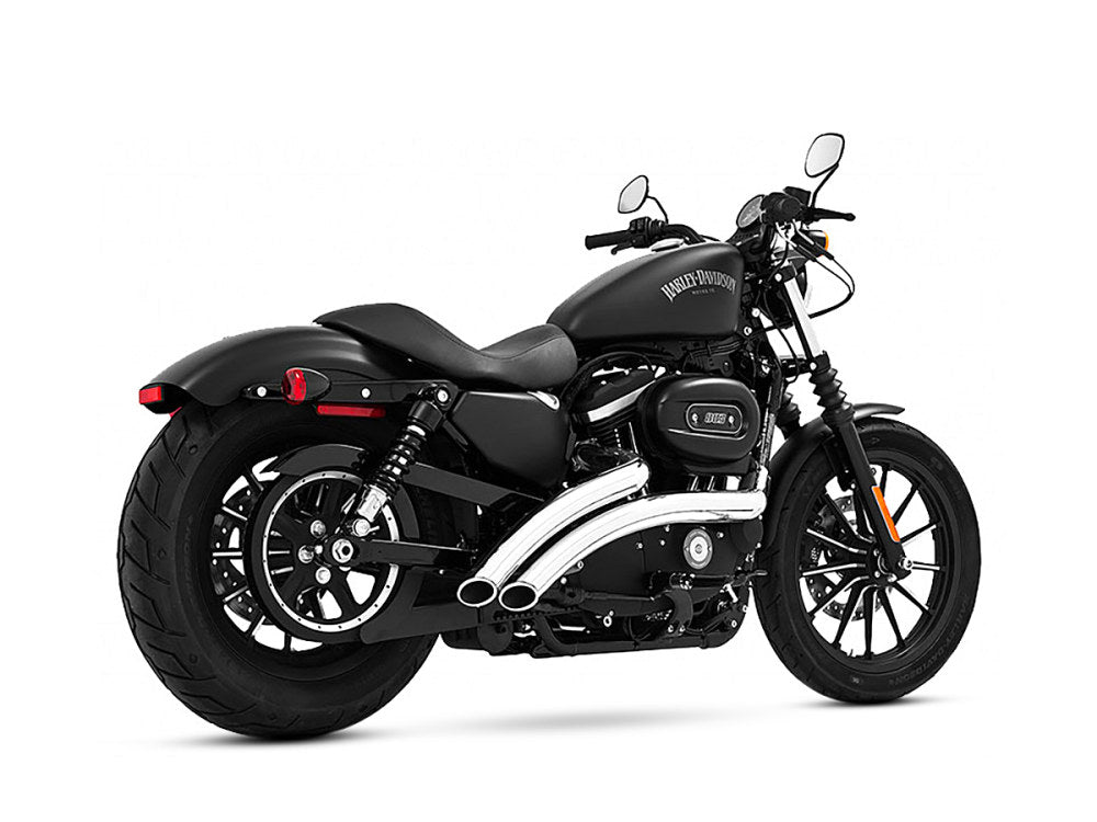 Radical Radius Exhaust – Chrome with Chrome End Caps. Fits Sportster 1986-2021 – Freedom Performance Exhaust