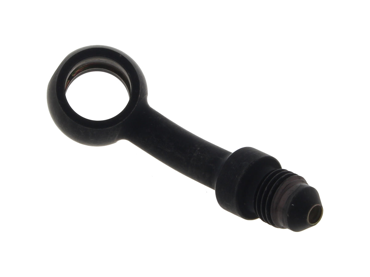 Black 7/16in. ID, 35 Degree Banjo - Male #3 End.