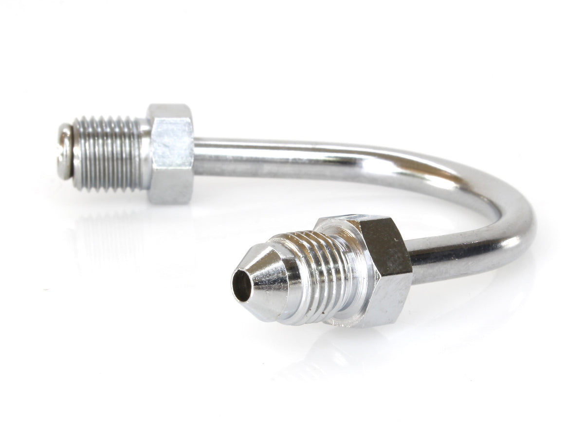 Adapter Fitting 3/8-24 Inverted Flare x 150 Degree Bend to AN3 Line