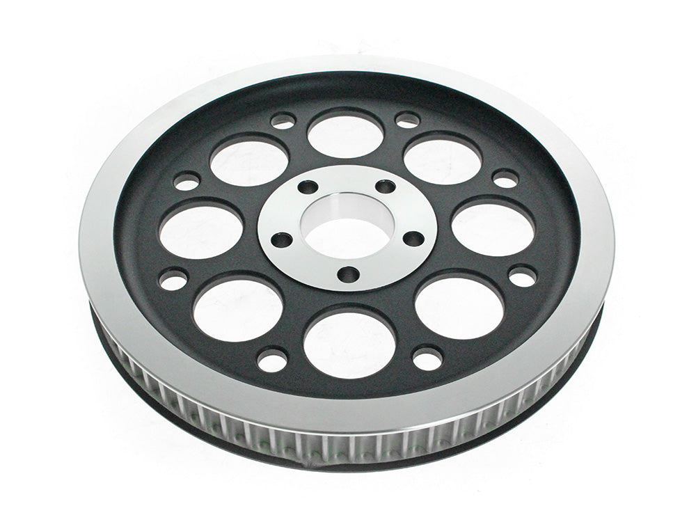 70 Tooth x 1-1/8in. Rear Pulley - Black. Fits Dyna 2000-2005