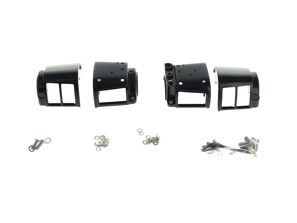 Handlebar Control Kit - Black. Fits Big Twin & Sportster 1982-1995 Models with Single Disc Rotors