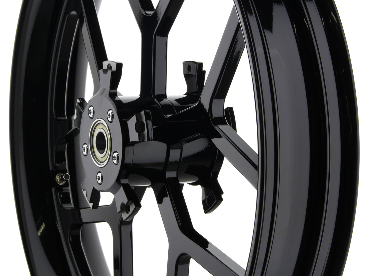 23in. x 3.75in. VRXE/Night Rod Replica Wheel - Gloss Black. Fits V-Rod 2008-2017.