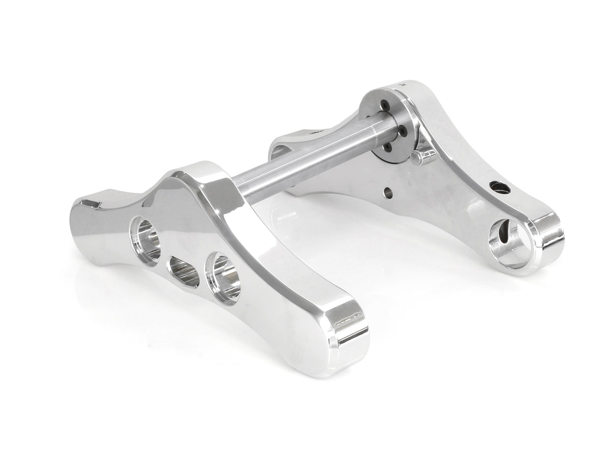3 Degree Raked 39mm Wide Glide Conversion Triple Tree Kit - Chrome. Fits Sportster 1988-2003, FXR 1988-1994 & Dyna 1991-2005.