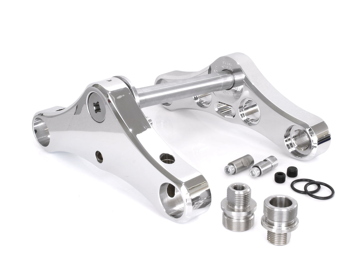 3 Degree Raked 39mm Wide Glide Conversion Triple Tree Kit - Chrome. Fits Sportster 1988-2003, FXR 1988-1994 & Dyna 1991-2005.
