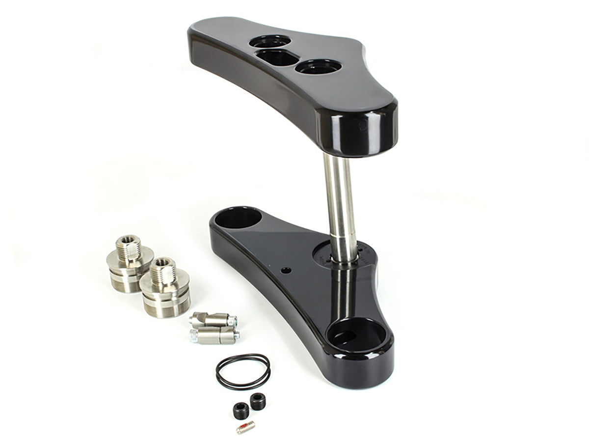 6 Degree Raked Wide Glide Triple Tree Kit - Black. Fits Breakout 2013-2017 with 26in. Wheel Upgrade.
