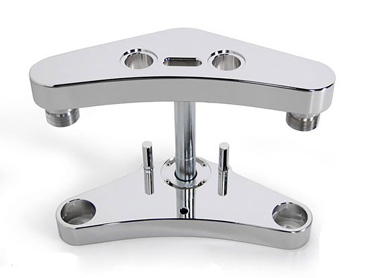 3 Degree Raked Wide Glide Triple Tree Kit - Chrome. Fits Dyna 2006-2011 & Dyna Wide Glide 2006-2017.