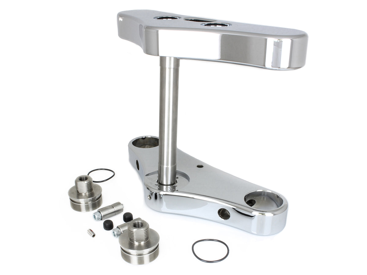 3 Degree Raked Wide Glide Triple Tree Kit - Chrome. Fits Breakout 2013-2017.