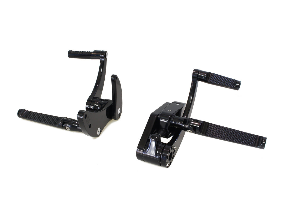Forward Controls - Knurled - Black. Fits Softail 2018up. Length Adjustable.