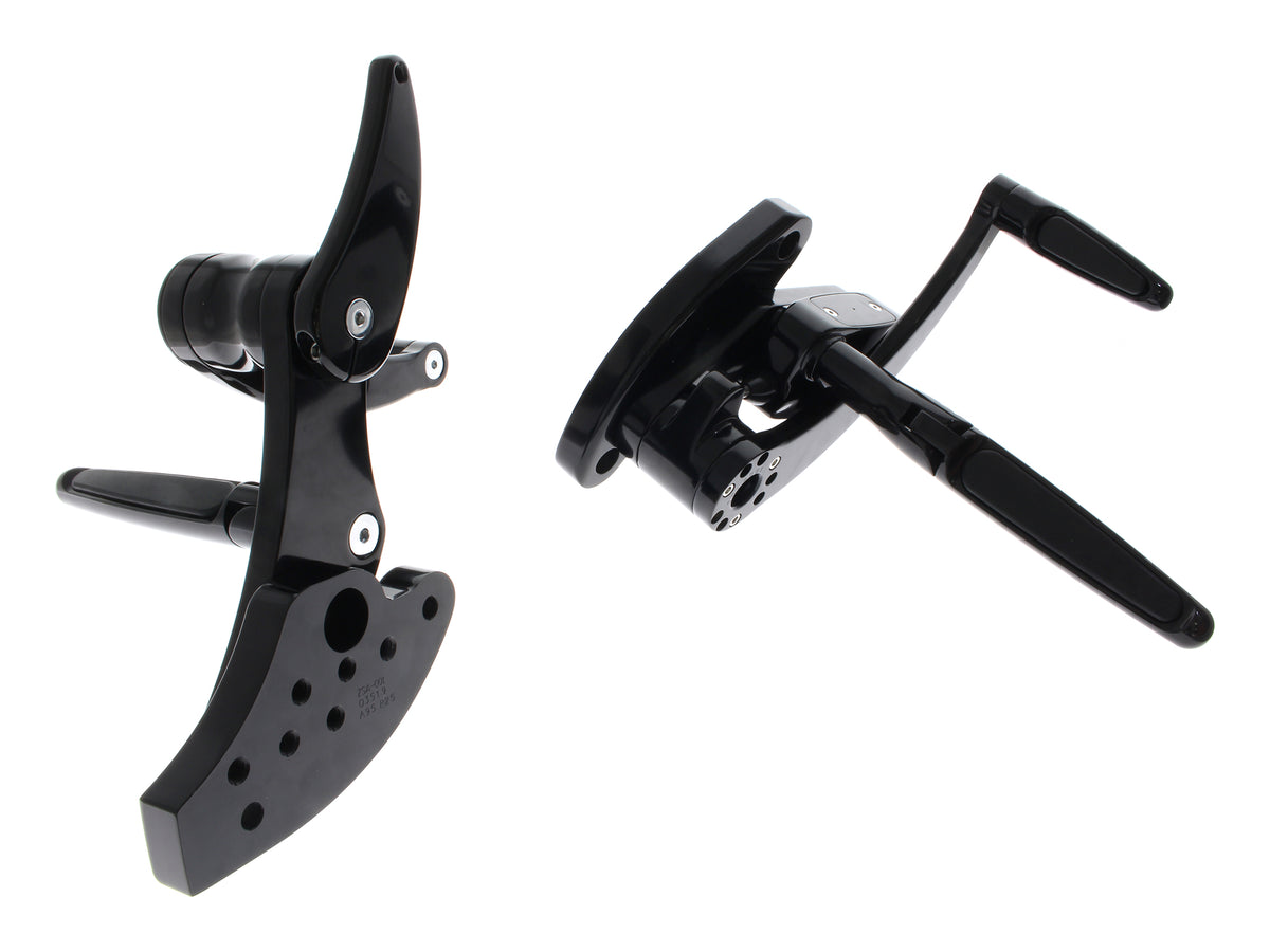 Forward Controls - Rubber Inlay - Black. Fits Softail 2018up. Length Adjustable.