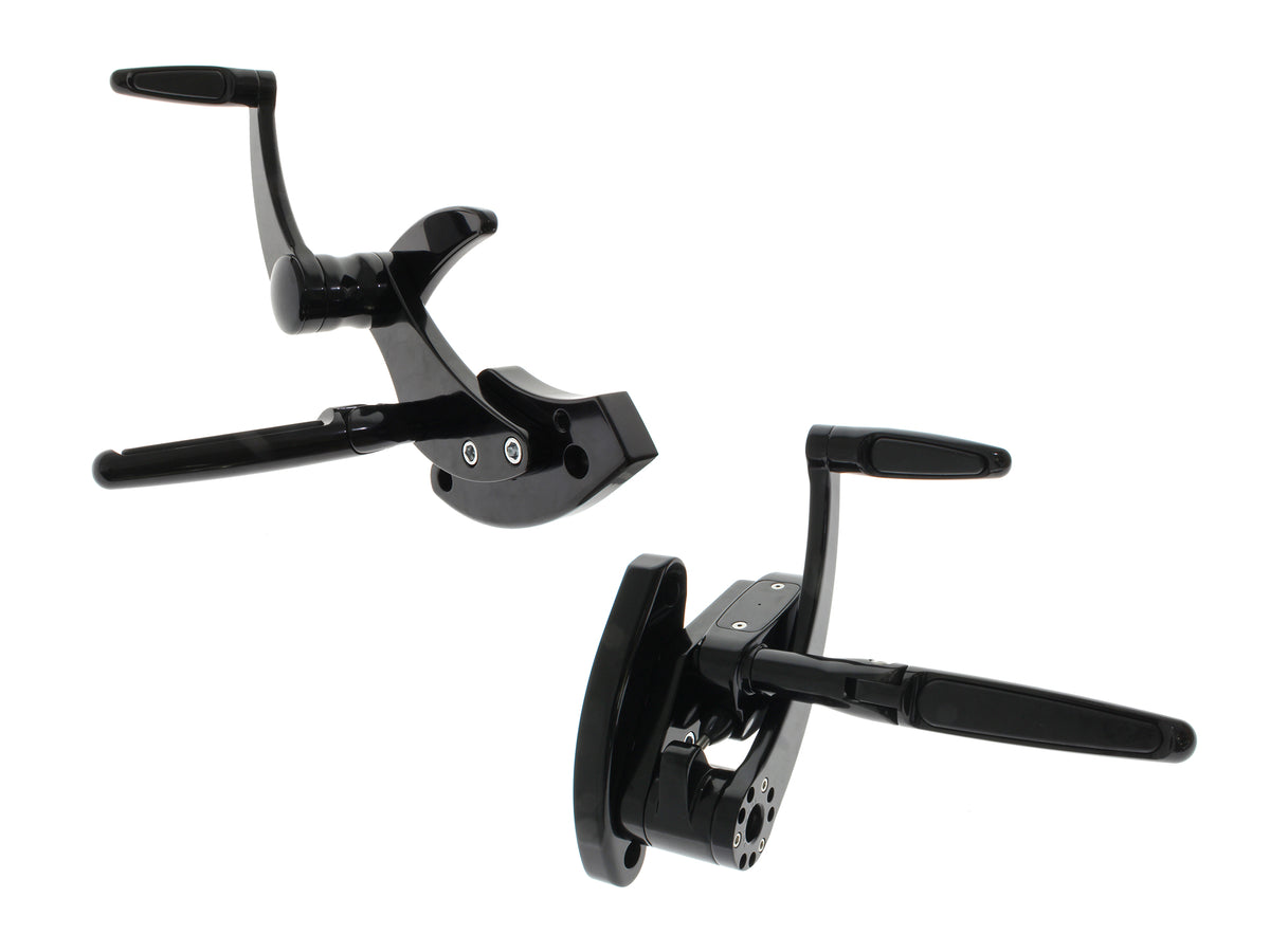 Forward Controls - Rubber Inlay - Black. Fits Softail 2018up. Length Adjustable.