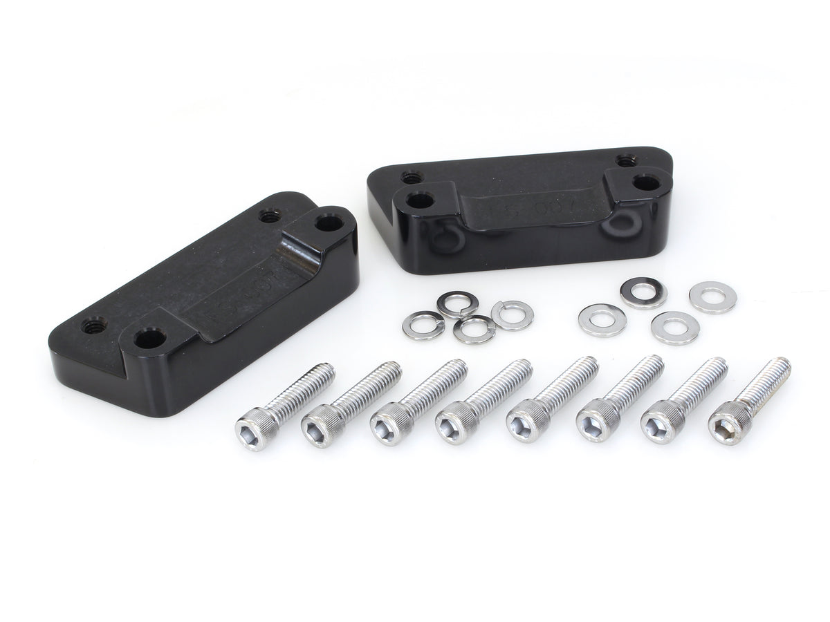 Fender Spacer Kit - Black. Fits Touring 1984-2013 with 21in. or 23in. Wheel & OEM Fender