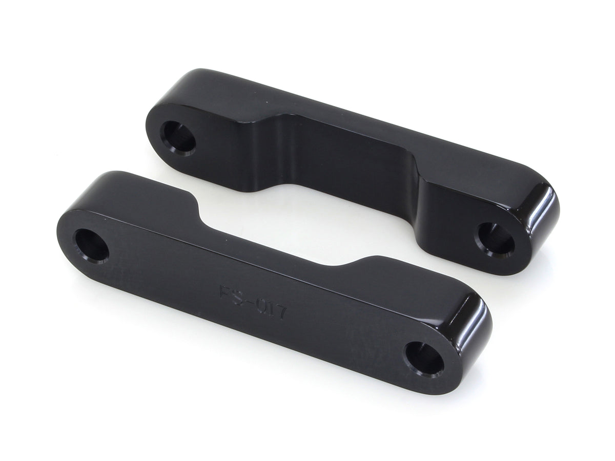 Fender Spacer Kit - Black. Fits Touring 2014-2023 with 23in. or 26in. Wheel & Custom Fender