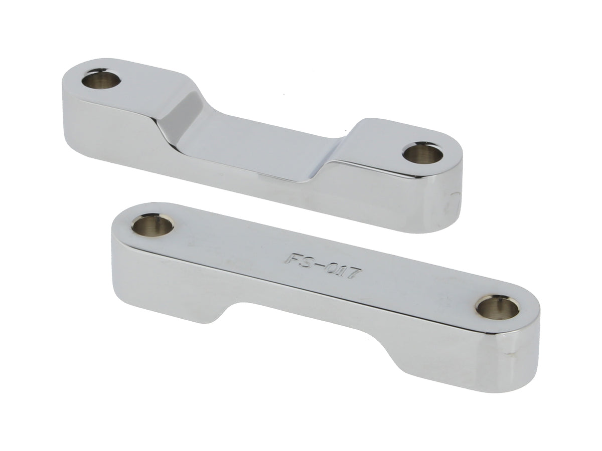 Fender Spacer Kit - Chrome. Fits Touring 2014-2023 with 23in. or 26in. Wheel & Custom Fender