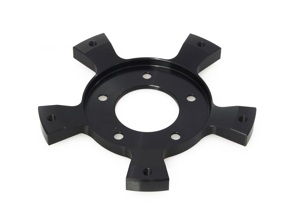 Rotor Adaptor. Adapts OEM Five Spoke Mount Rotors on to Hub Mount Rotor Wheels - Black. Fits Most Touring 2014-2023