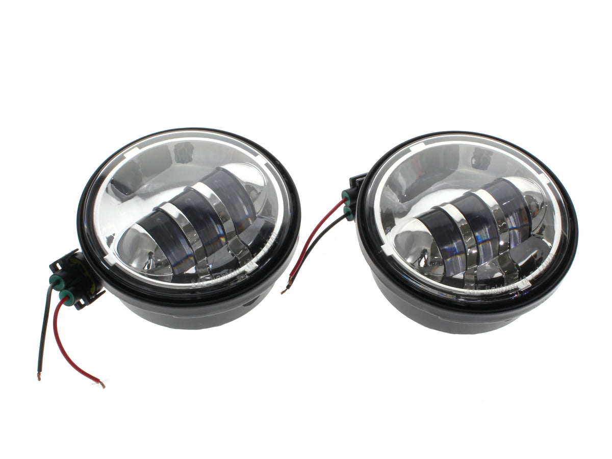 4-1/2in. LED Passing Lamp Inserts - Chrome.