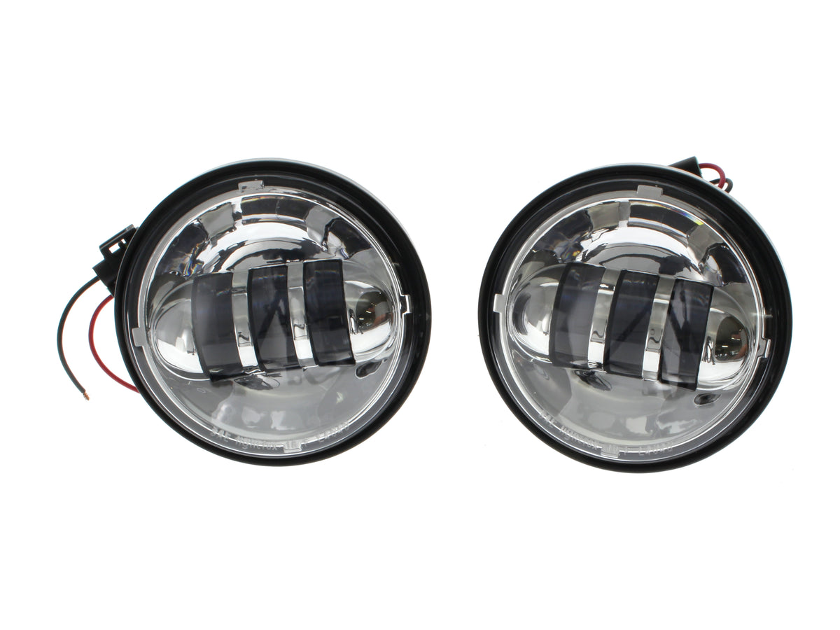 4-1/2in. LED Passing Lamp Inserts - Chrome.