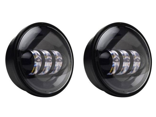 4-1/2in. LED Passing Lamp Inserts - Black.