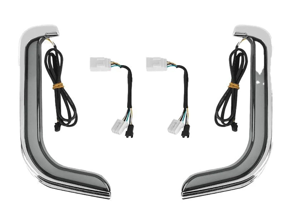 FusionFX Lower Fairing LED Lights - Black. Fits Touring 1998-2013 with Lower Fairing