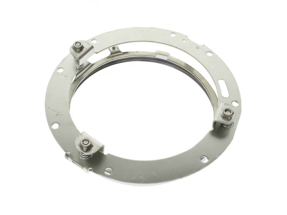 7in. Headlamp Insert Adaptor Bracket - Chrome. Fits All 2013 earlier Touring & all FreightTrain Nacelle.