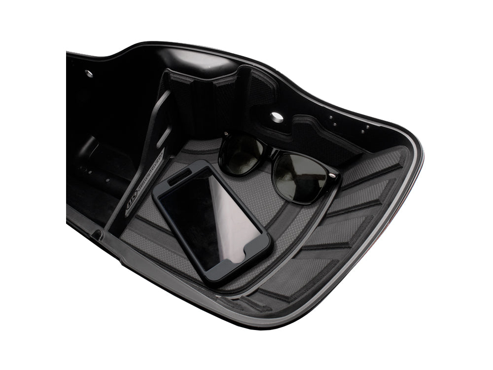 Ryt-There Saddle Bag Shelf - Charcoal. Fits Touring 2014up Left & Right Bags.