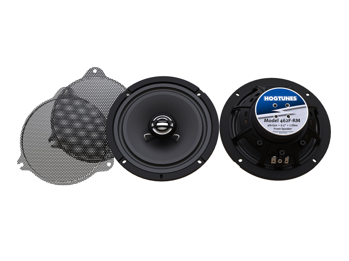 Hogtunes 6.5in. Front Speakers. Fits Street Glide, Limited Ultra, Road Glide, Limited Road Glide Ultra & Road Glide Ultra 2014-2023