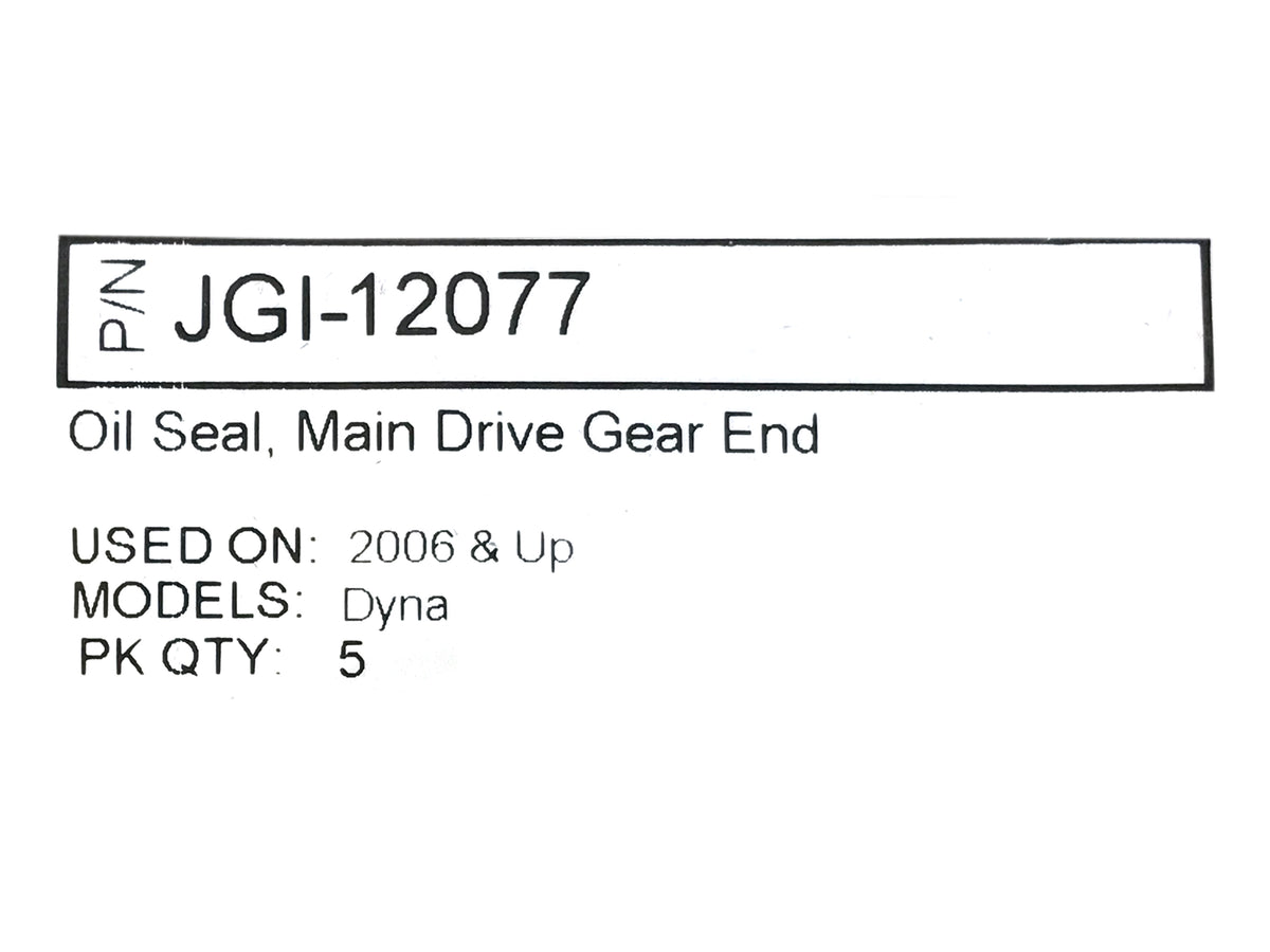 Main Drive Gear End Seal - Pack of 5. Fits 6Spd Big Twin 2006up.