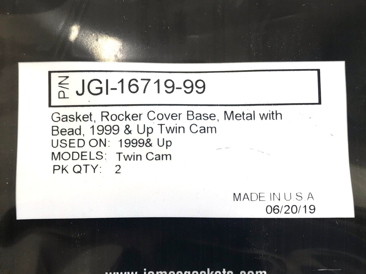 Rocker Cover Base Gaskets. Fits Twin Cam 1999-2017.