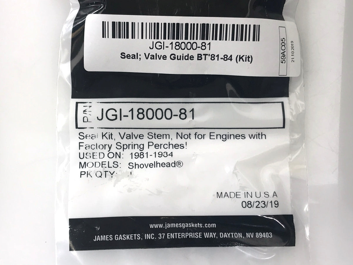 Valve Guide Seals. Fits Big Twin 1980-1984