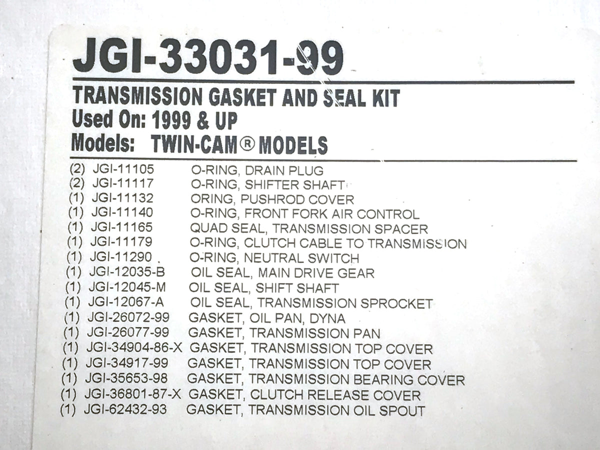 Transmission Gasket Kit. Fits 5Spd Touring 1999-2006 & Dyna 1999-2000
