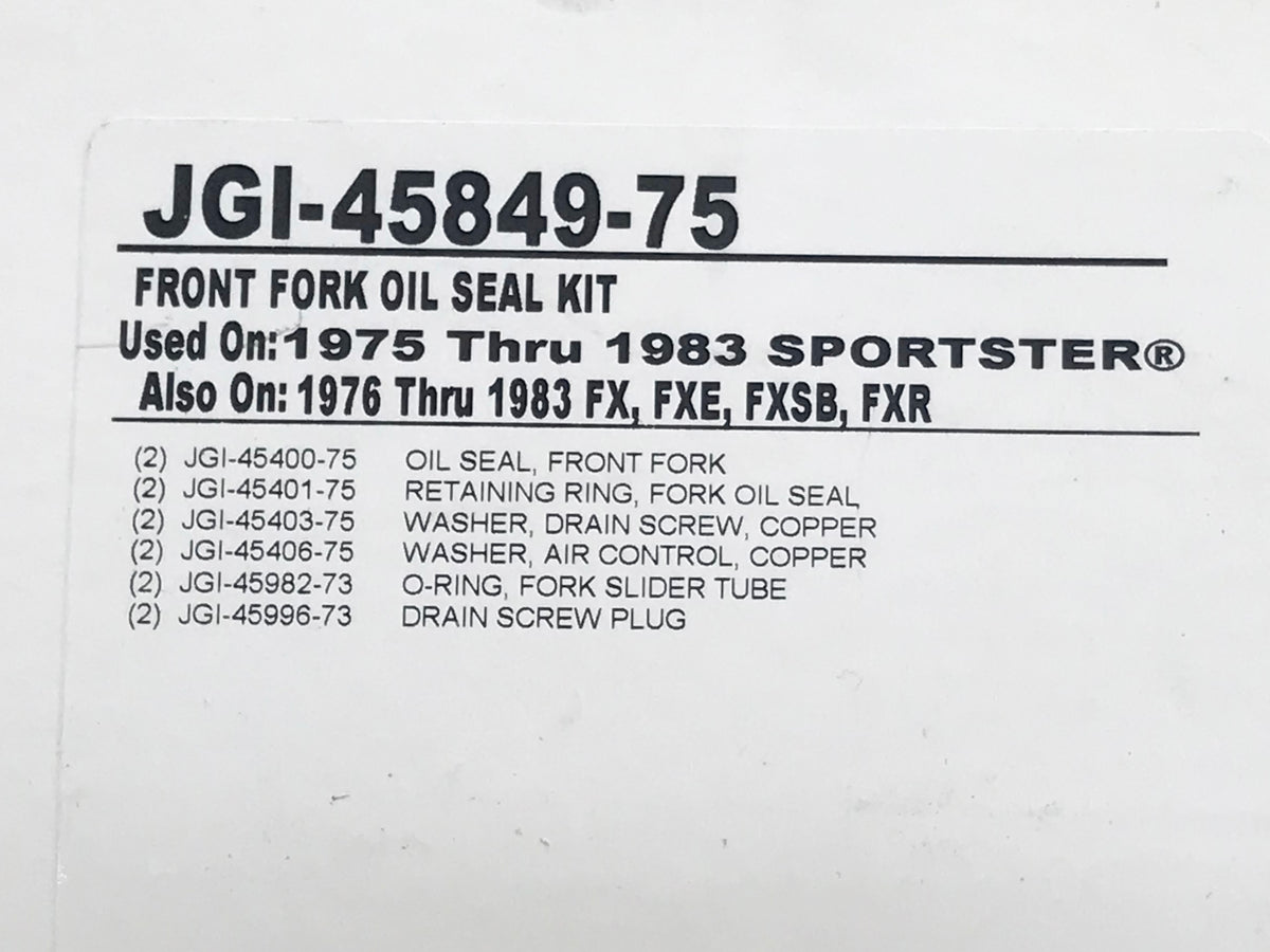 35mm Fork Seal Kit. Fits Sportster & FX 1975-1983.