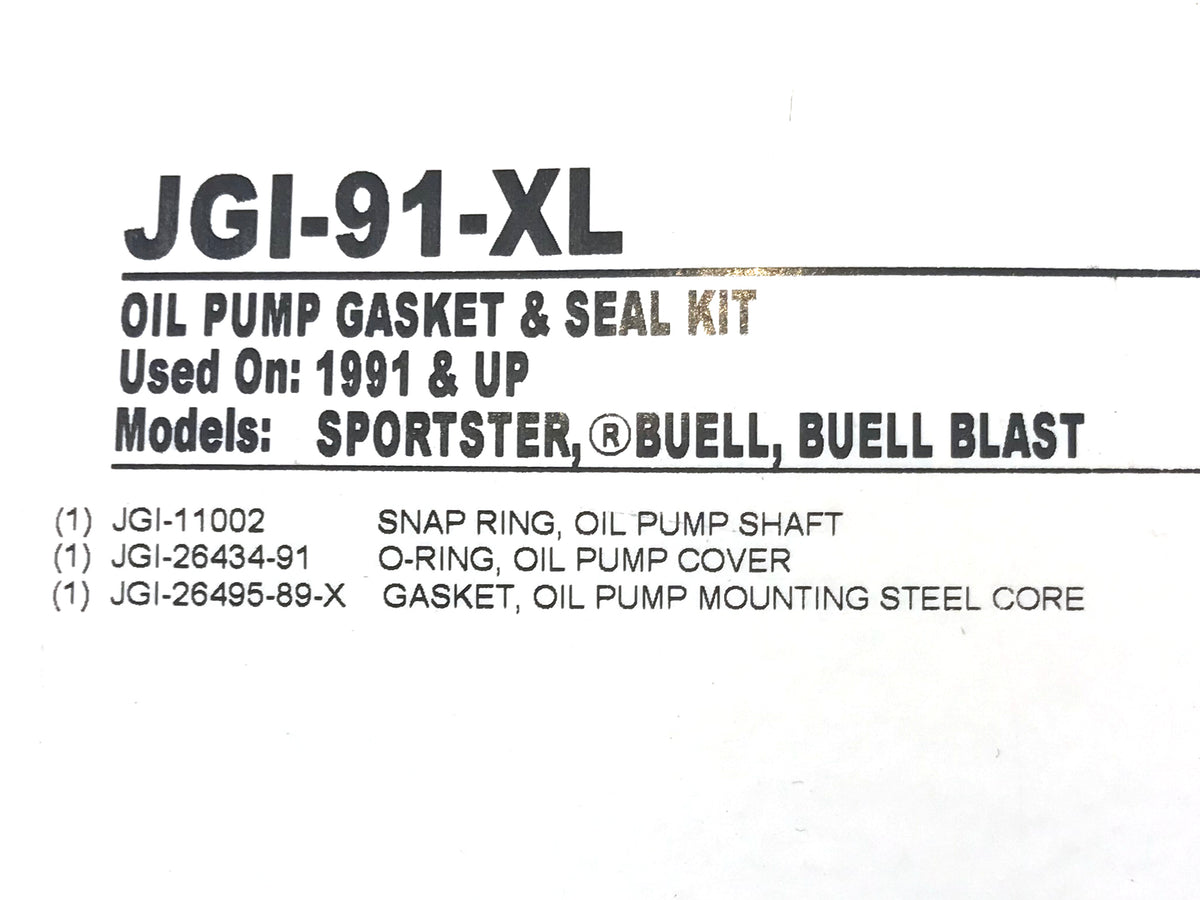 Oil Pump Gasket Kit. Fits Sportster 1991-2021