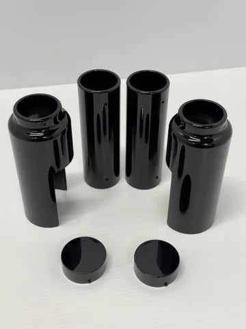 Fork Covers- STREET BOB 2018-CURRENT 6 X PIECE SET BLACK- Big Daddy Customs