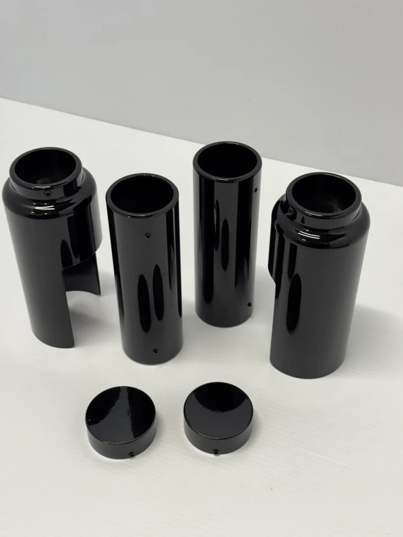 Fork Covers- DYNA MODELS 2008-2017 6 X PIECE SET BLACK- Big Daddy Customs