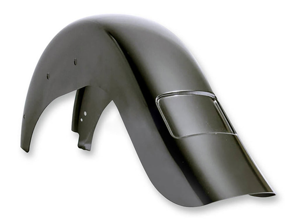 Stretched 4in. Extended Rear Fender - Frenched. Fits Softail Slim 2012-2017.
