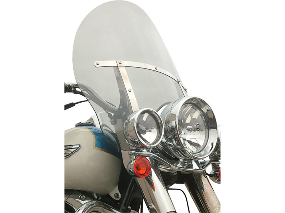 20in. Billboard Flare Windshield - Tinted. Fits FL Softail 2000-2017 and Freewheeler Trike 2017up