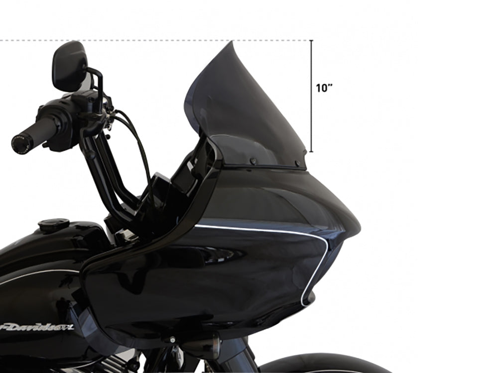 12in. Pro-Touring Flare Windshield - Dark Smoke Tint. Fits Road Glide 2015-2023