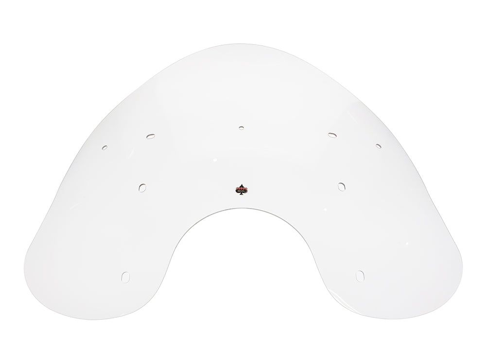 Flare Billboard Windshield - Clear. 17in. High x 26 3/8in. Wide. Fits Softail Deluxe & Heritage 2018up
