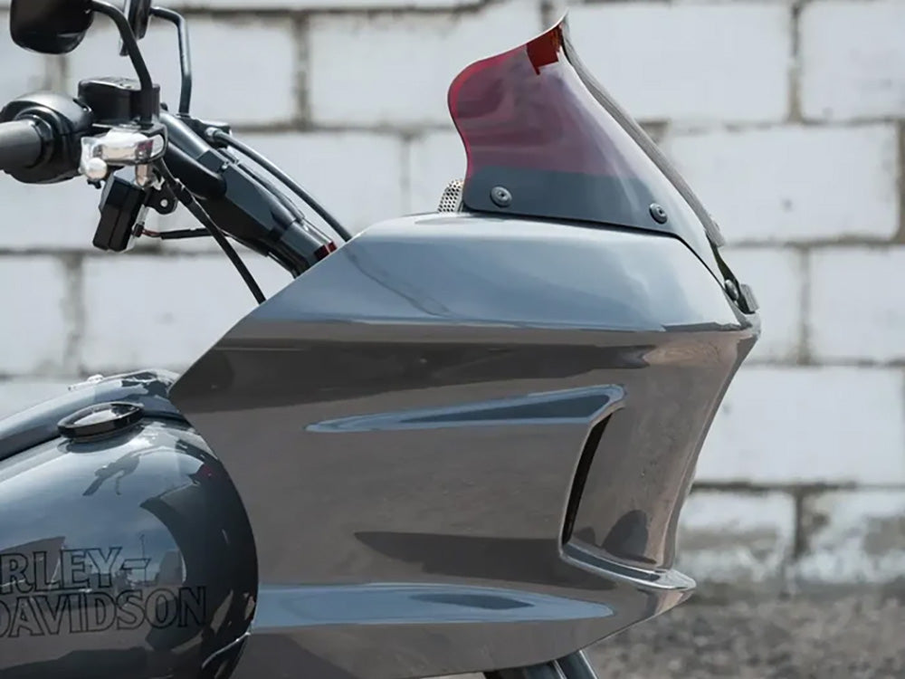 6in. Flare Windshield - Red. Fits Low Rider ST 2022up