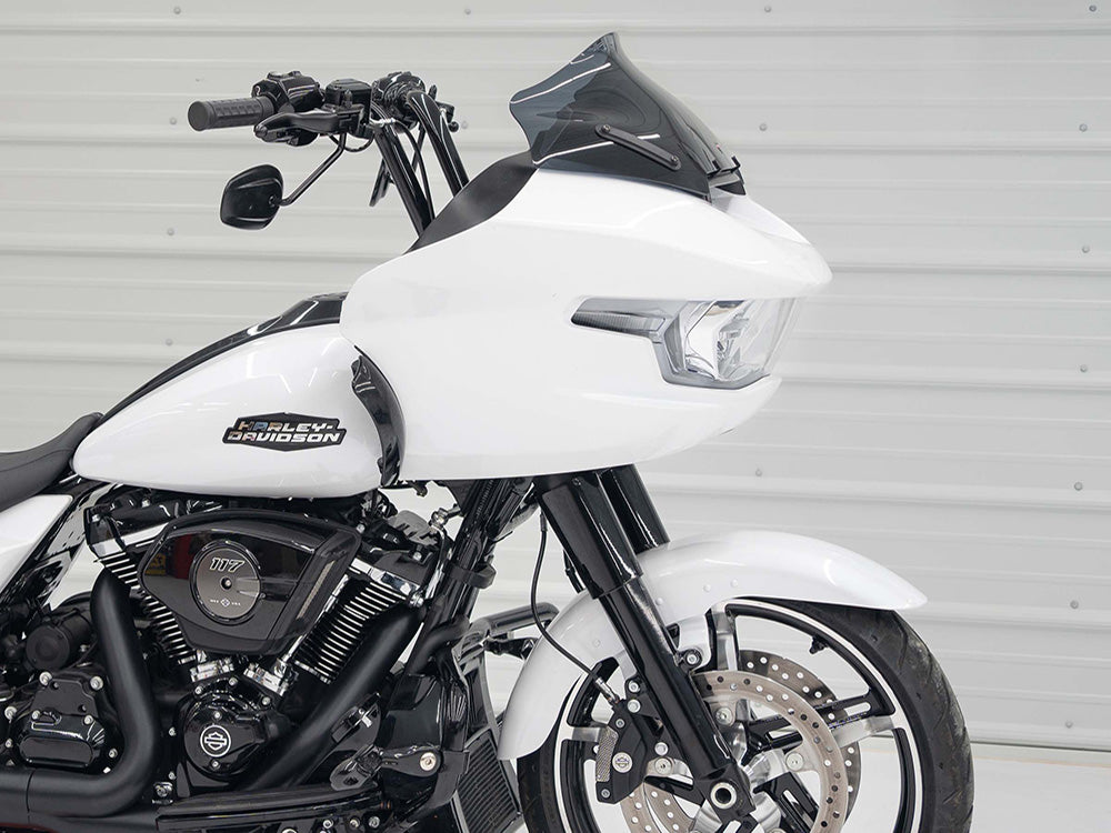10in. Sports Flare Windshield - Dark Smoke. Fits CVO Road Glide 2023up & Road Glide 2024up