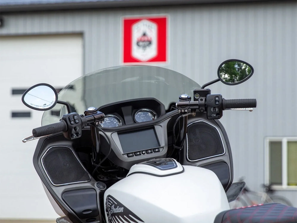 11in. Flare Windshield - Dark Smoke. Fits Indian Challenger 2020up & Pursuit 2022up