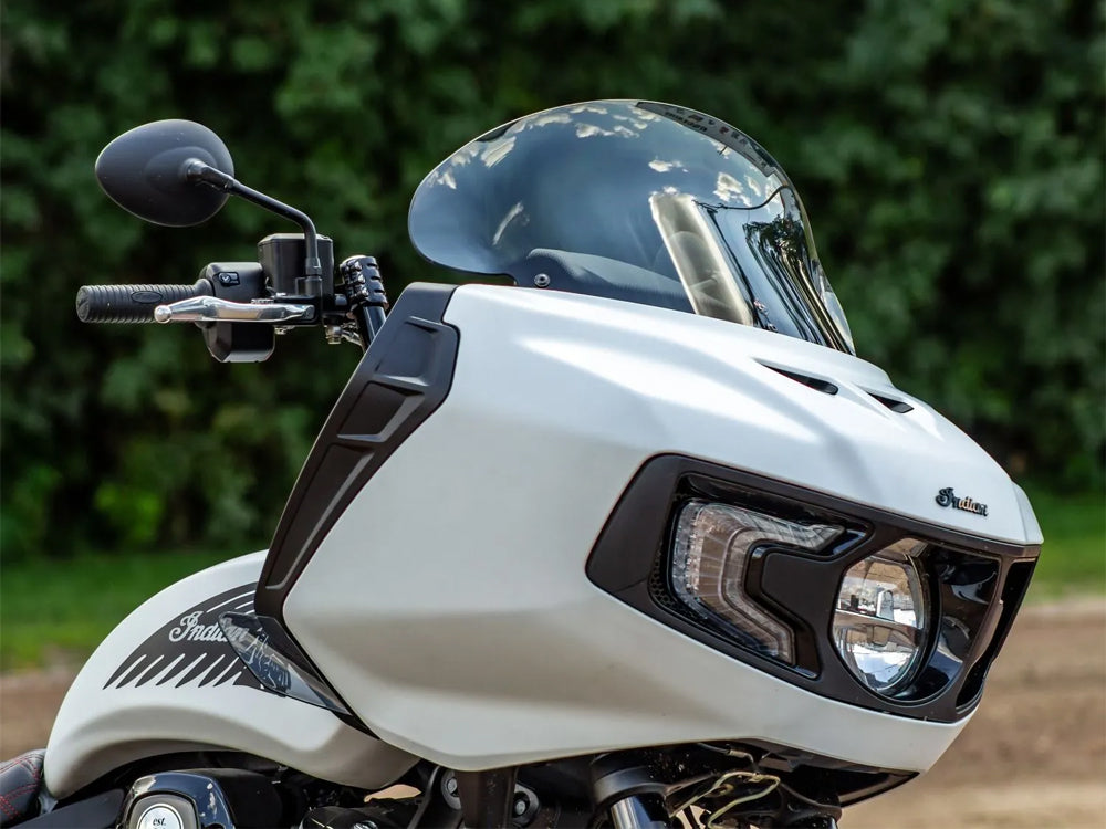 11in. Flare Windshield - Dark Smoke. Fits Indian Challenger 2020up & Pursuit 2022up