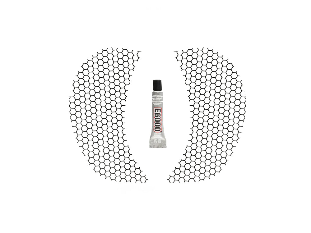 Honeycomb Fairing Vent Screen - Black. Fits Road Glide 2015-2023