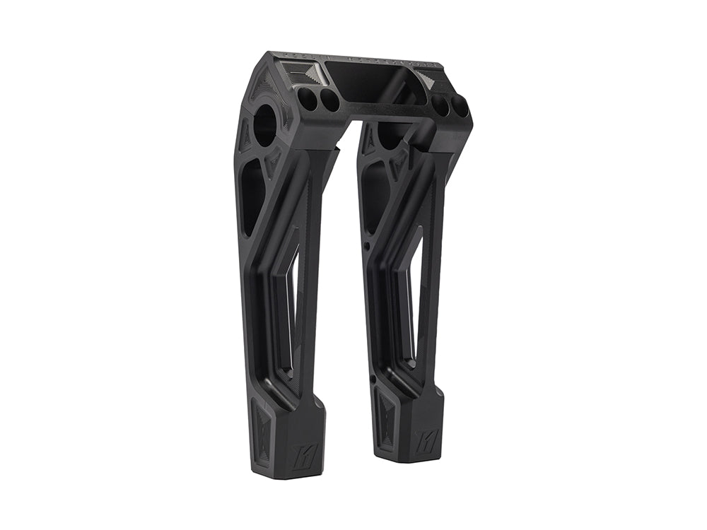 8in. Straight Fastback Risers - Black. Fits Softail Street Bob, Low Rider ST, Standard & Breakout 2018-2024