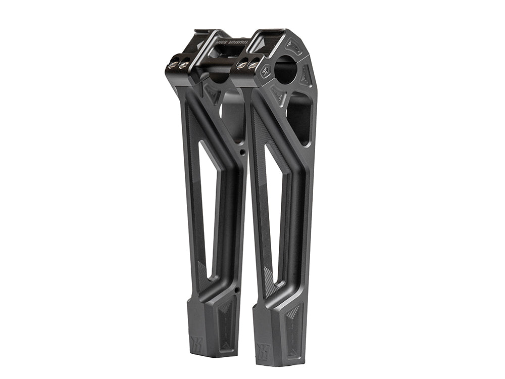 10in. Straight Fastback Risers – Black. Fits 1in. Handlebar – Kodlin